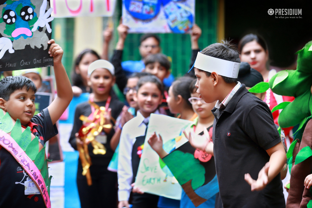 Presidium Vivek Vihar, PRESIDIANS SLOGANEER ‘SAVE EARTH’ AT A SPECIAL RALLY